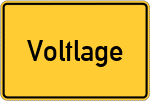 Place name sign Voltlage