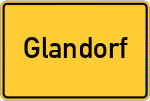 Place name sign Glandorf