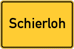 Place name sign Schierloh