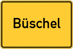 Place name sign Büschel