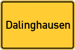 Place name sign Dalinghausen, Dümmer