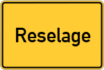 Place name sign Reselage, Dümmer