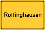 Place name sign Rottinghausen, Dümmer