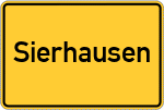 Place name sign Sierhausen, Dümmer