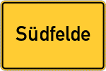 Place name sign Südfelde