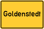 Place name sign Goldenstedt