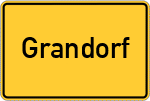 Place name sign Grandorf