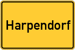 Place name sign Harpendorf