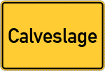 Place name sign Calveslage