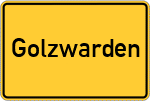 Place name sign Golzwarden