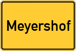 Place name sign Meyershof