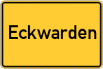 Place name sign Eckwarden