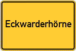 Place name sign Eckwarderhörne
