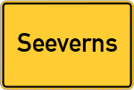 Place name sign Seeverns