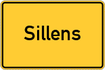 Place name sign Sillens