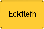 Place name sign Eckfleth
