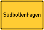 Place name sign Südbollenhagen