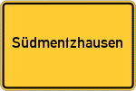 Place name sign Südmentzhausen