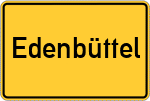 Place name sign Edenbüttel