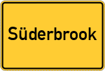 Place name sign Süderbrook