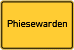 Place name sign Phiesewarden