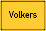 Place name sign Volkers