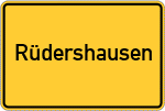 Place name sign Rüdershausen