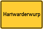 Place name sign Hartwarderwurp