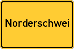 Place name sign Norderschwei