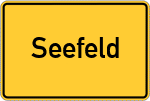 Place name sign Seefeld, Kreis Wesermarsch