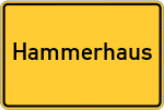 Place name sign Hammerhaus