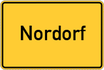 Place name sign Nordorf