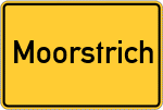 Place name sign Moorstrich, Ostfriesland