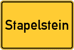 Place name sign Stapelstein, Ostfriesland