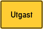 Place name sign Utgast