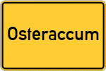 Place name sign Osteraccum