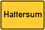 Place name sign Hattersum