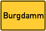 Place name sign Burgdamm