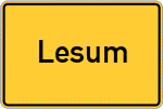 Place name sign Lesum