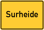 Place name sign Surheide