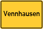 Place name sign Vennhausen
