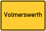 Place name sign Volmerswerth