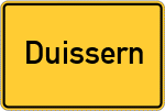 Place name sign Duissern