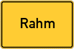 Place name sign Rahm