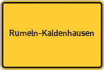 Place name sign Rumeln-Kaldenhausen