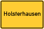 Place name sign Holsterhausen