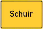 Place name sign Schuir