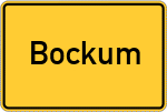 Place name sign Bockum