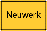 Place name sign Neuwerk