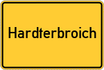 Place name sign Hardterbroich